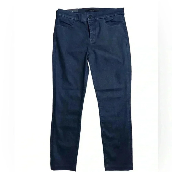 NWT $188 J BRAND TAILORED CROP INKWELL SLIM STRETCH ANKLE PANTS JEANS 28 - Picture 3 of 9